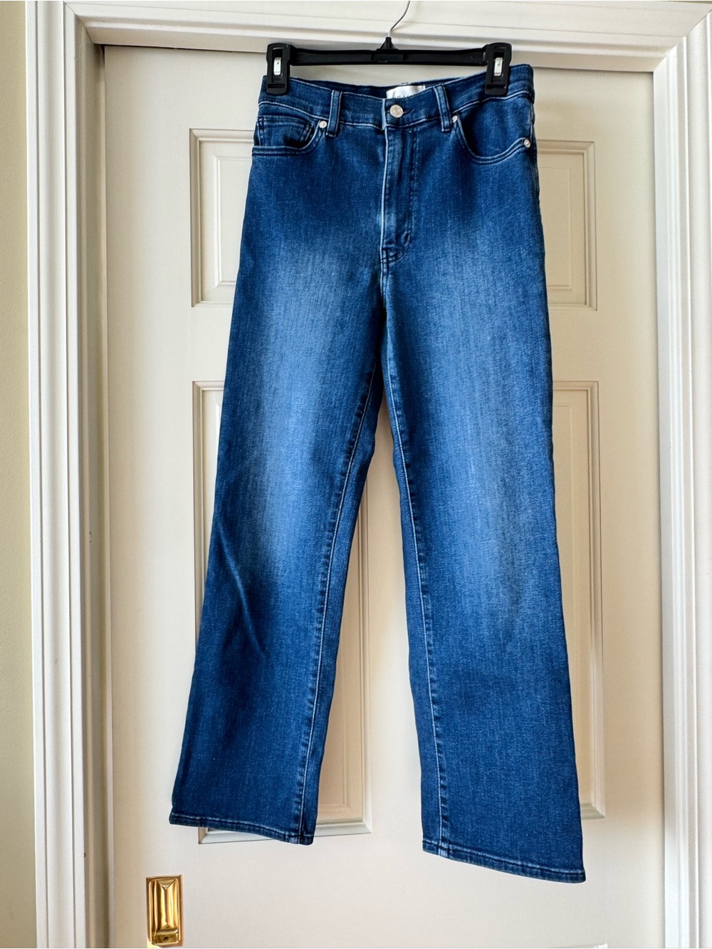 Frame Denim Womens Deep Blue Straight Jeans
